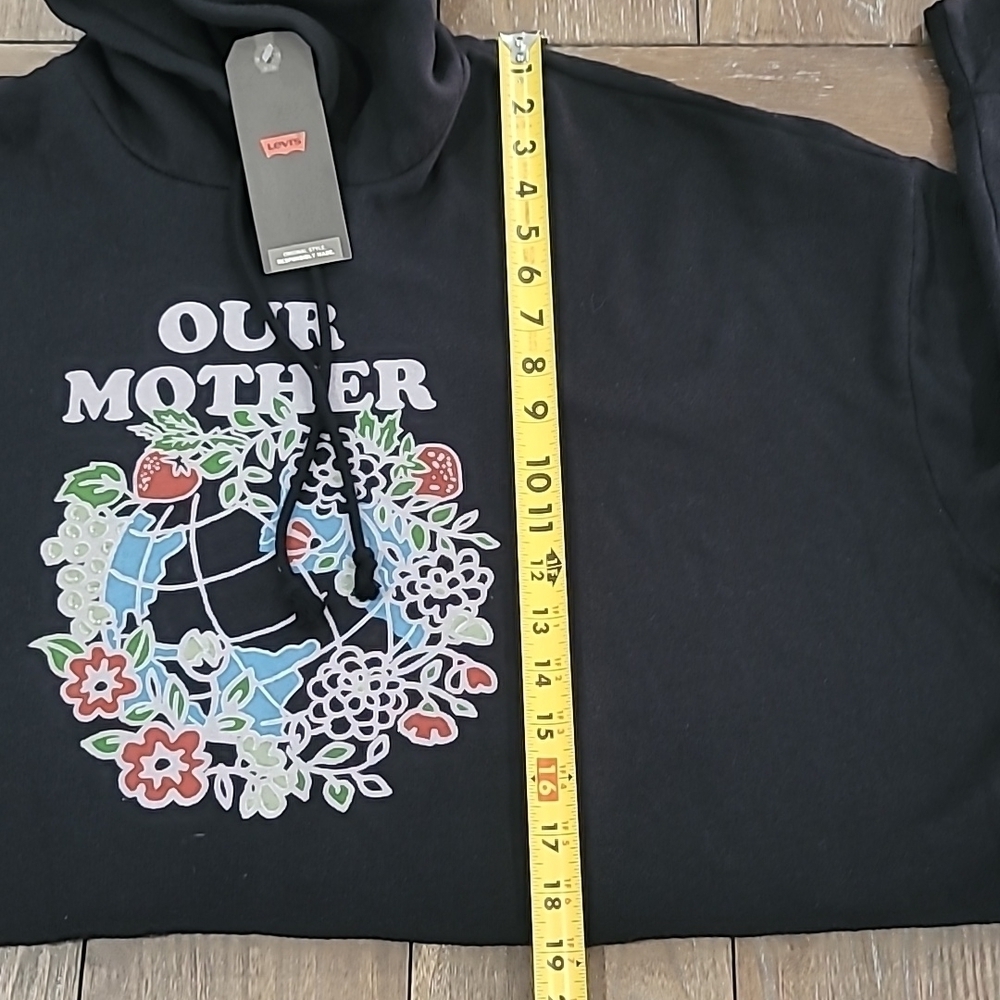 Levi's®Our Mother Graphic Cropped Hoodie Size L - Picture 13 of 14